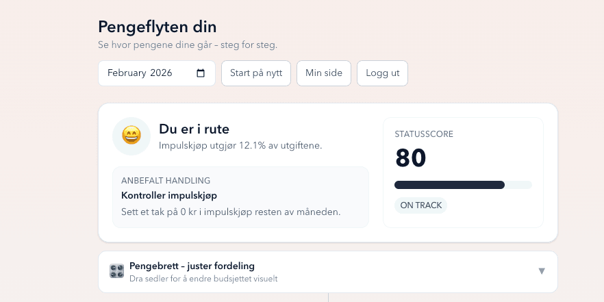 Penga - personlig økonomi og sparemål